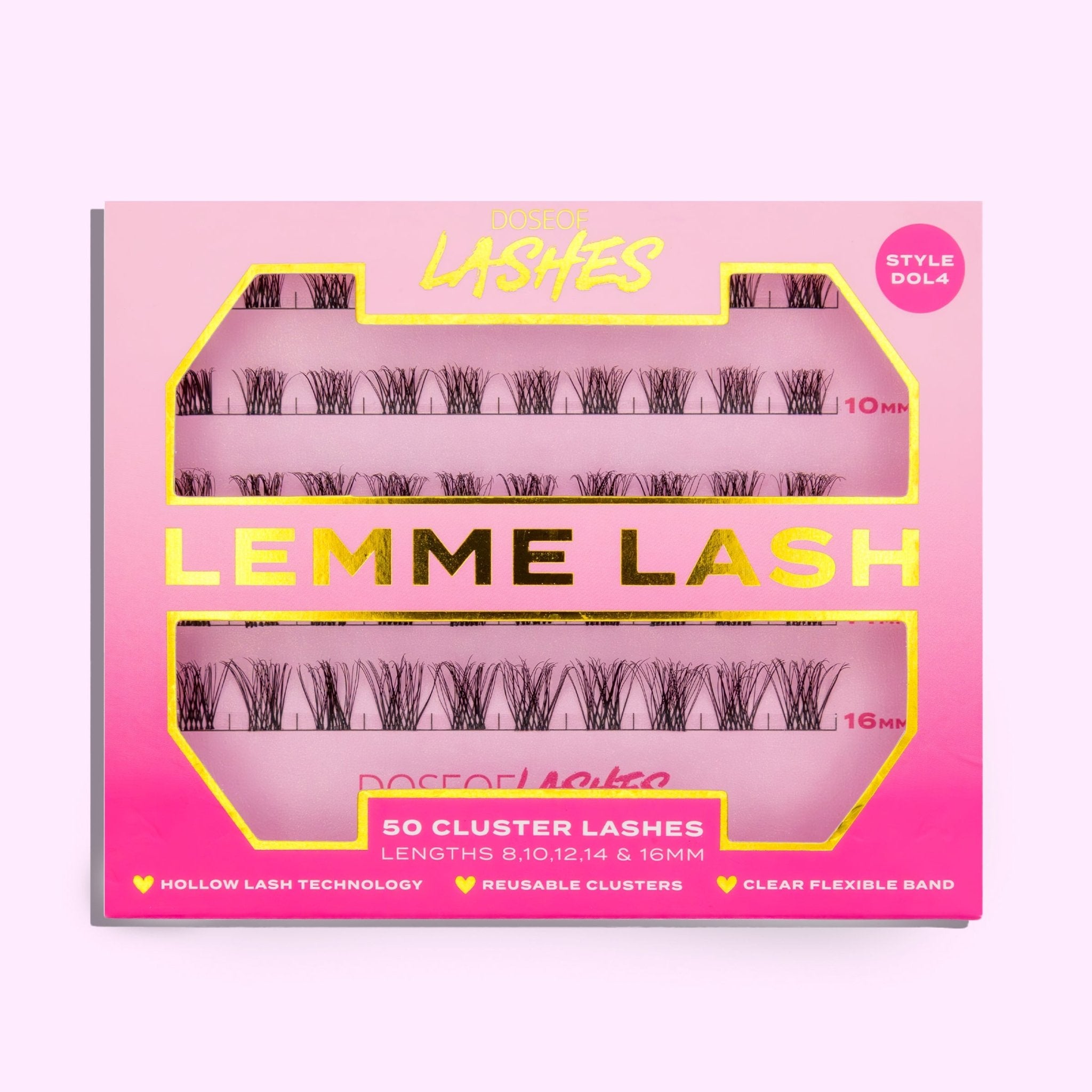 50 Pack Mixed Length Clusters - Dose of Lashes